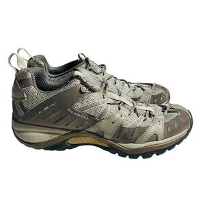 Merrell Siren Sport Hiking Shoes Women's Sz 7 Olive Vibram Sole Leather Outdoors